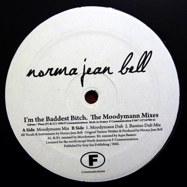 Norma Jean Bell - I'm The Baddest Bitch In The Room (The Moodymann Remixes)